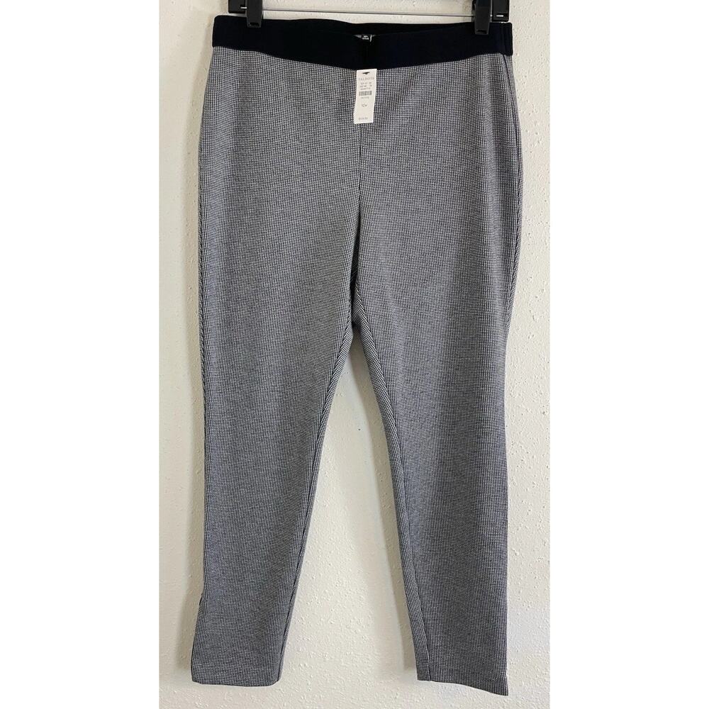 Talbots Women’s Petite Knit Slim Glen Plaid Ankle Leggings Pants Size 10P NWOT